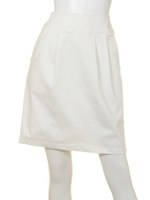 ヨーク切替タイトスカート/オフ白