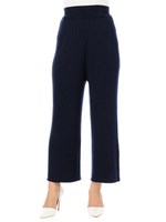 リブニットパンツ/NAVY