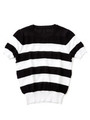 SS BORDER KNIT/BLACK