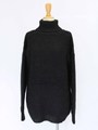 Turtleneck Knit OP/ブラック