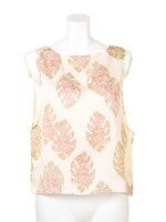 【Chille anap】葉っぱサテンTOP/PK