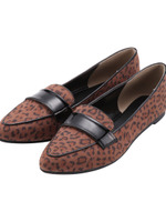 ポインテッドトゥベルテッドパンプス/ブラウン系(142)