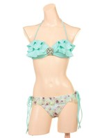 【ROYALPARTY】Margurite/ビジューバンドゥビキニ/イエロー