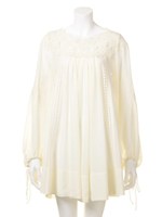 オリジナル刺繍ワンピース/BLK