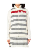 ニットボーダー柄ベスト/ブラック(019)