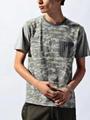 カモフラ配色Tシャツ/グレー(712)