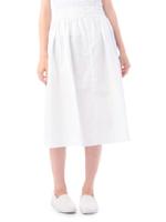 サイドギャザーロングスカート/ホワイト(002)