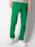 ストレッチカラーチノパンツ/ダークグリーン(023)