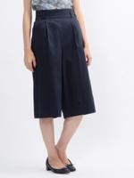 ストレッチクロップドガウチョパンツ/サンドベージュ(053)