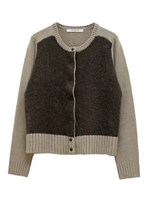 バイカラーカーデ/グレー