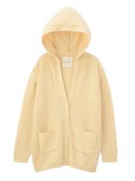 フーデッドニットカーディガン/アイボリー(004)