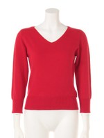 フラワーレースニット/ピンク