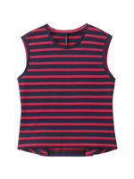 ボーダータンクトップ/カーキ(027)