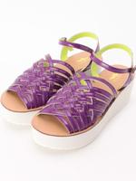 メッシュ厚底サンダル/ゴールド(407)