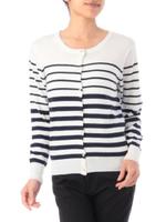 ラメラインニットカーディガン/ベージュ(052)