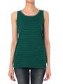 細ボーダータンクトップ/グリーン系(323)