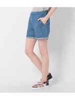 FAISAラメツイード ショートパンツ/ブルー系(093)