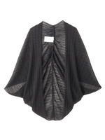 [L]ラメニット変形カーディガン/シルバー(006)