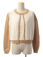 【セット商品】【数量限定】レースキリカエカーデ＆トップス/オフホワイト