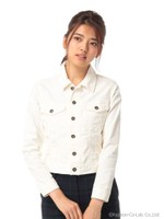 コーディロイＧジャン/ホワイト