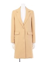 ジャガードチェスターコート/ブラック