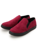 スエード調スリッポン/レッド系(064)
