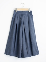 タックガウチョパンツ/グレー