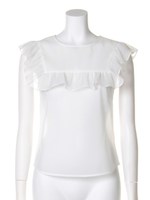 ノースリフリルブラウス/OWHT