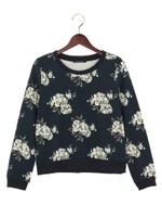 花柄プリント裏毛/TOPS/コン