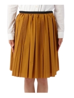 消しプリーツウエストグログランスカート/イエロー系(033)