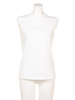 【BED&BREAKFAST】OPENEND COTTON Sleeveless Top/WHITE