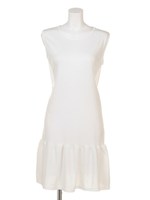 【LATINA】バックオープンペプラムヘムOP/WH