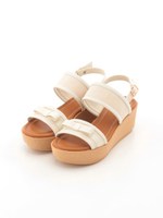 【REZOY】厚底フラットリボンサンダル/アイボリー