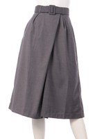 【ROSE BUD】WRAP GAUCHO PANTS/GREY