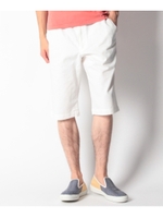 ウエストリブ綿麻ショートパンツ/ホワイト(001)