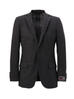 ギンガムテーラードジャケット/チャコールグレー(314)