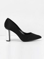 ポニーヘアーミッドヒールパンプス / PONY HAIR MID-HEEL PUMPS/Black