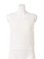 ラッピングチュールニットTOP/WHT