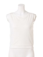 ラッピングチュールニットTOP/WHT