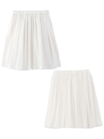 リバーシブルチュールかさねスカート/オフホワイト(003)