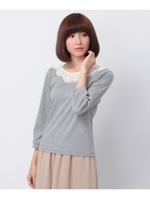 レースデザインプルオーバー/ライトグレー(911)