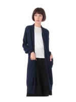 ロングトッパーニットカーディガン/ネイビー(093)