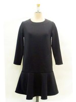 裾フリルミニマルOP/ブラック