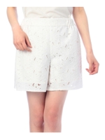 総レースキュロットパンツ/オフホワイト(003)