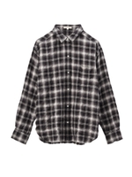 2WAYチェック柄シャツ/ボルドー(264)