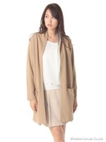 カットソーロングカーディガン/ベージュ