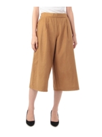 スエード調ガウチョパンツ/キャメル(041)