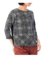 ツィード切り替えプルオーバー/ベージュ(052)