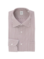 マスターシードロンドンストライプホリゾンタルカラーシャツ/ブルー(392)