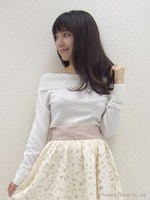 リバーシブルオフショルニットプルオーバー/オフホワイト